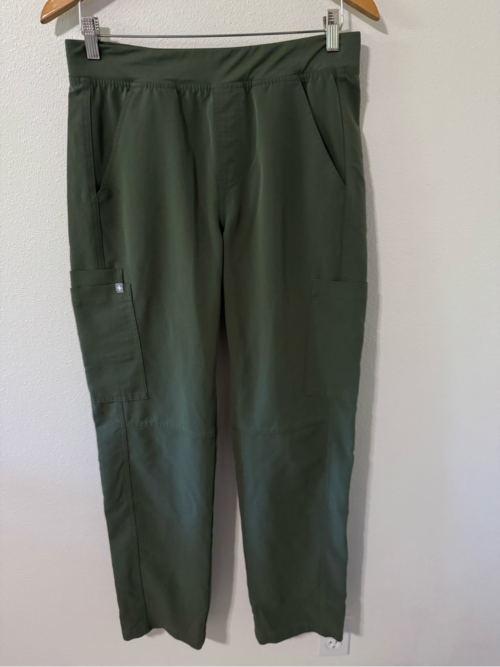 Figs Axim Straight Leg Scrub Pants Army Green Drawstring T2001-Medium